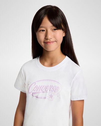 Converse Puff Wordmark Short Sleeve T-Shirt - 4CJ065-001