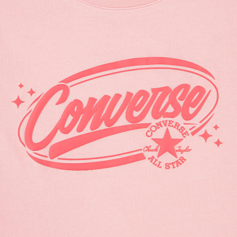 Converse Puff Wordmark Short Sleeve T-Shirt - 4CJ065-AMA