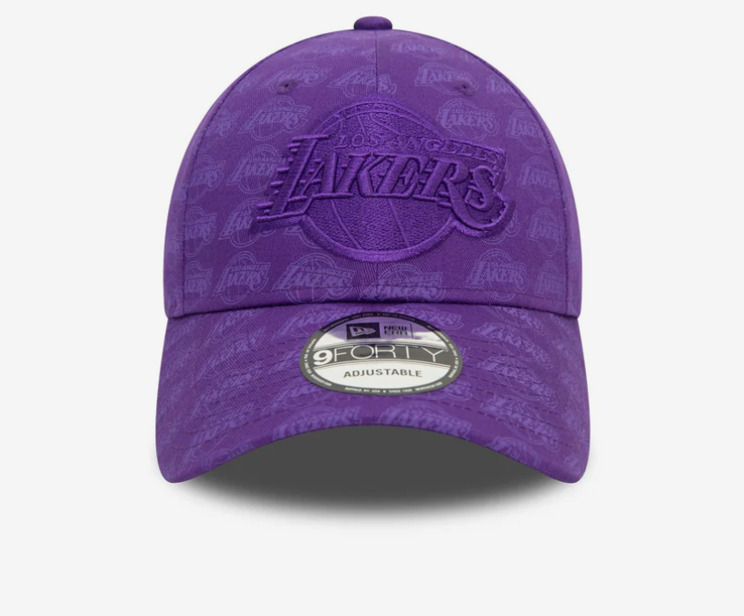 New Era Cappellino regolabile LA Lakers Team Monogram Purple 9FORTY - 60565350