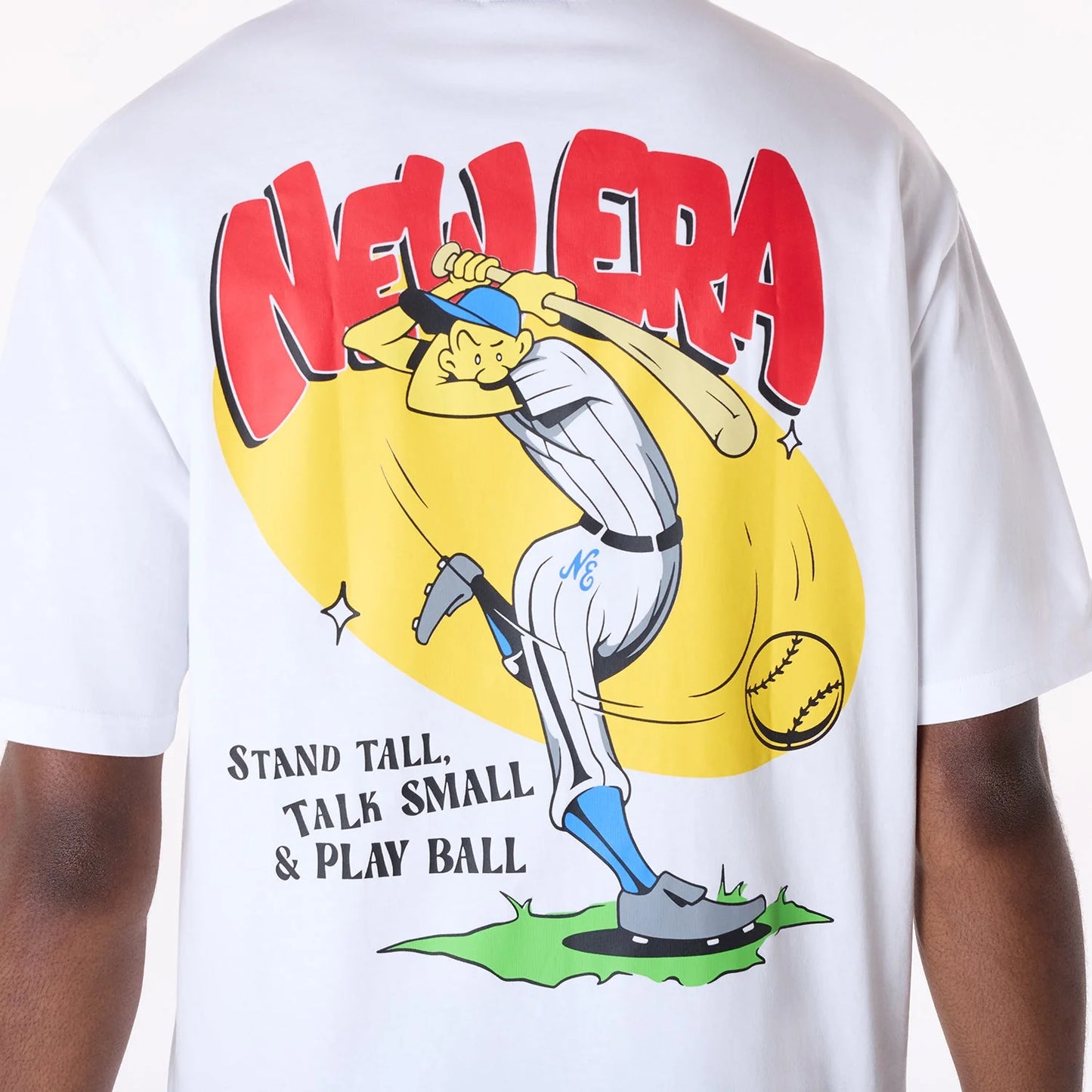 New Era New Era Baseball Graphic White Oversized T-Shirt - 60596307