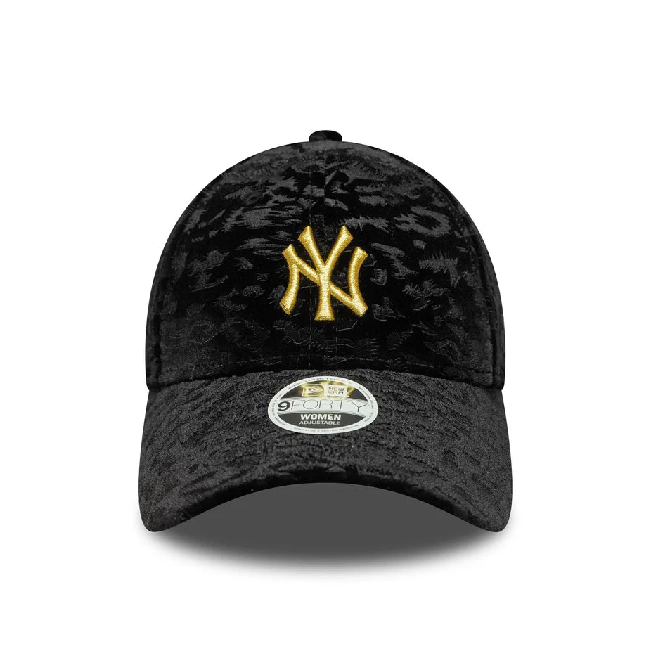 New Era 9FORTY New York Yankees MLB Leo Velluto Nero Donna - 60758950