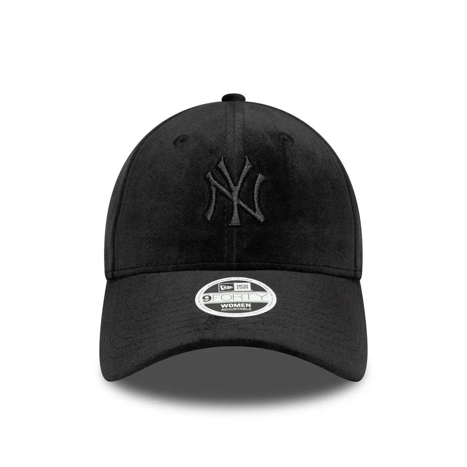 New Era 9FORTY New York Yankees MLB Velluto Nero Donna - 60758956