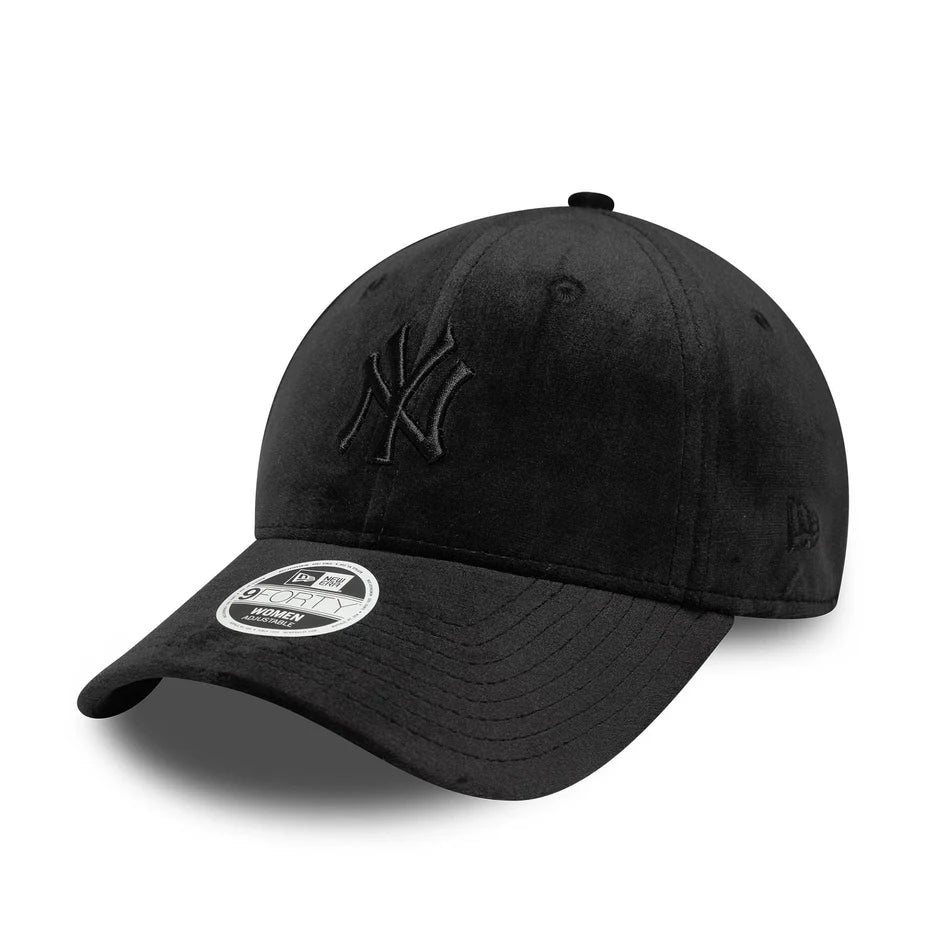 New Era 9FORTY New York Yankees MLB Velluto Nero Donna - 60758956