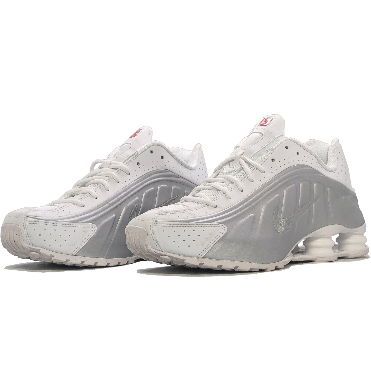Nike Shox R4 White and Metallic Silver - HQ1988-101