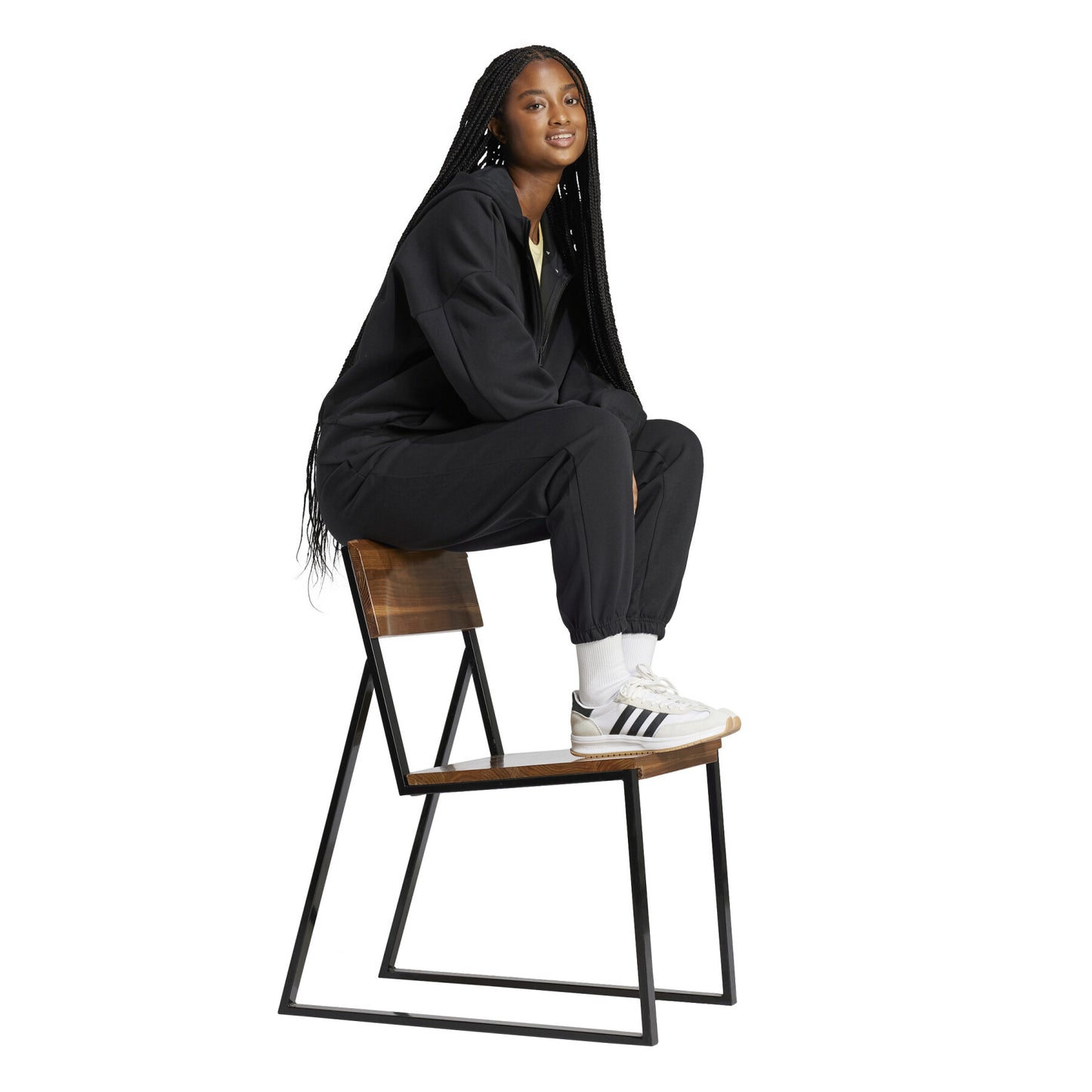 Adidas Future Icons Small Logo Hooded Fleece - JE3989