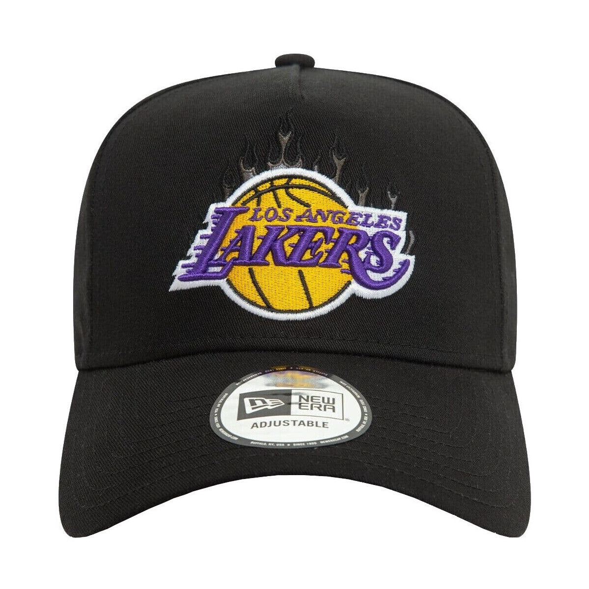 New Era  LA Lakers NBA Flame Black 9FORTY E-Frame Trucker Cap - 60580828