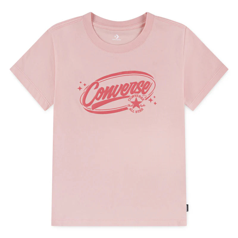 Converse Puff Wordmark Short Sleeve T-Shirt - 4CJ065-AMA