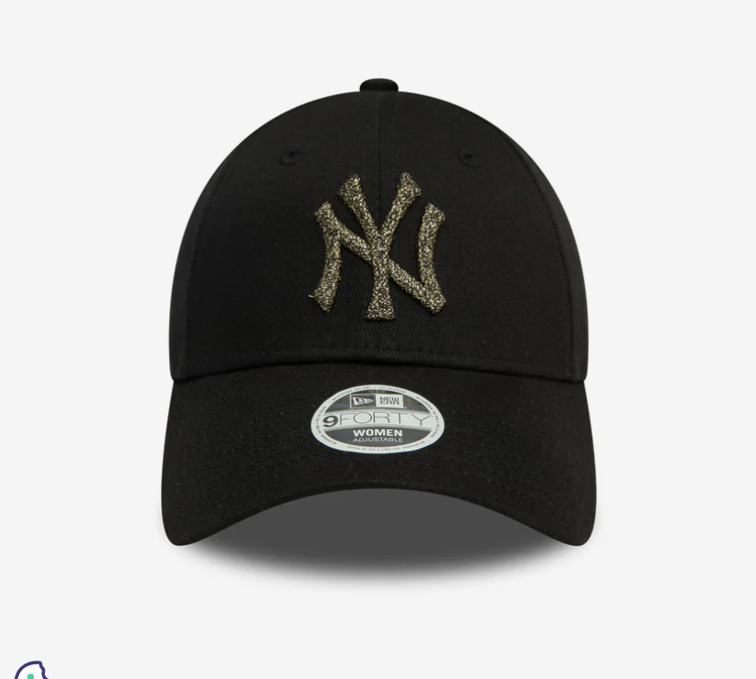 New Era NY Yankees Logo Metallico Nero 9FORTY - 60565245