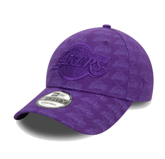 New Era Cappellino regolabile LA Lakers Team Monogram Purple 9FORTY - 60565350