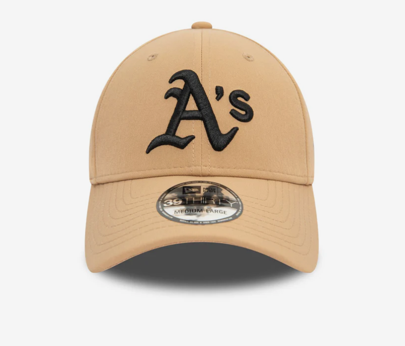 New Era Oakland Athletics Stretch Nylon Beige 39THIRTY Stretch Fit - 60565384