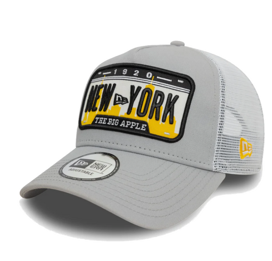 New Era 9FORTY E-Frame Trucker New York License Plate - 60565420