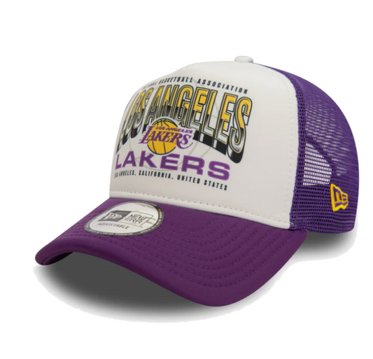 New Era LA Lakers NBA Team 9FORTY E-Frame Trucker - 60565422