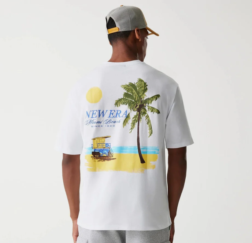 New Era T-Shirt Oversized New Era Vacation Graphic - 60667789