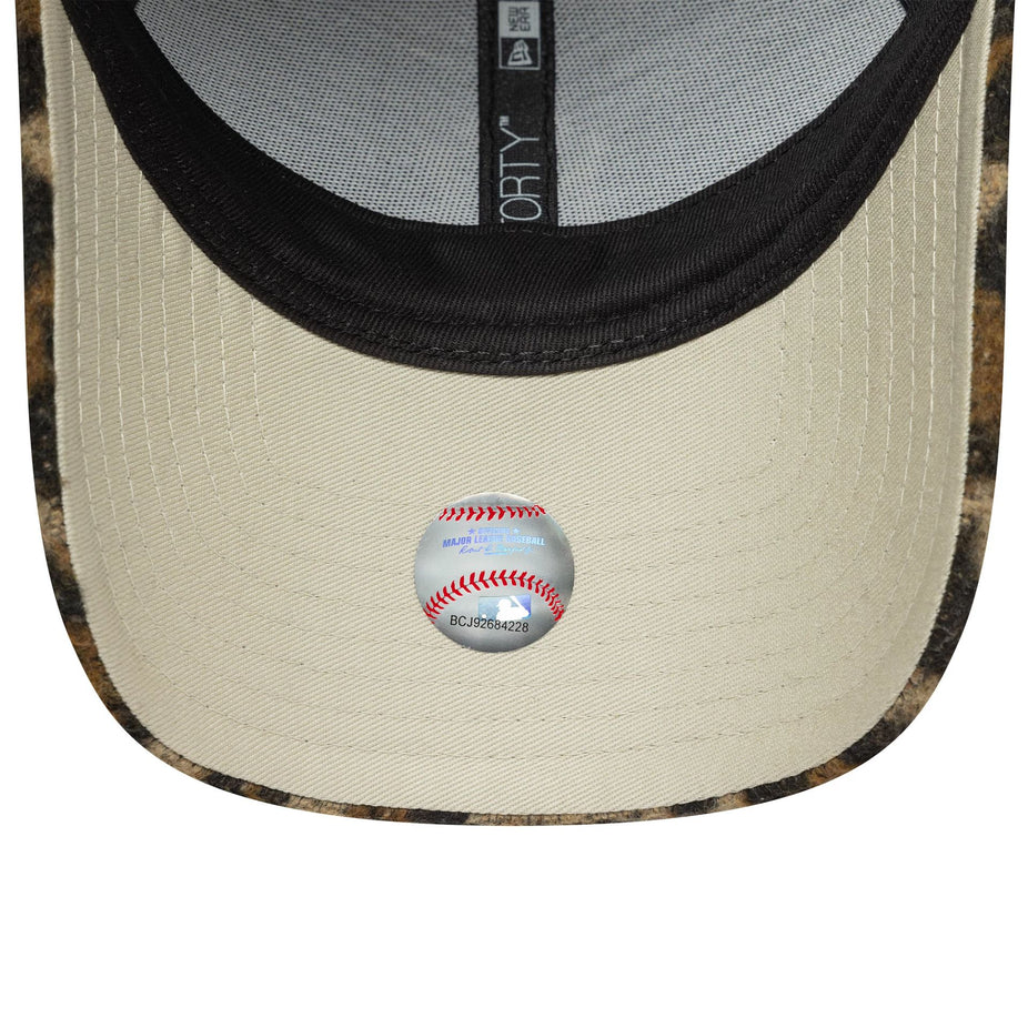 New Era 9FORTY LA Dodgers MLB Cosy Animal Grey Leopard Donna - 60691302