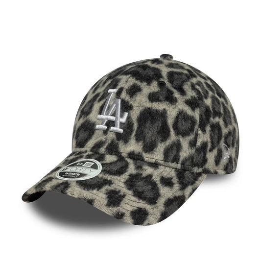 New Era 9FORTY LA Dodgers MLB Cosy Animal Grey Leopard Donna - 60691313