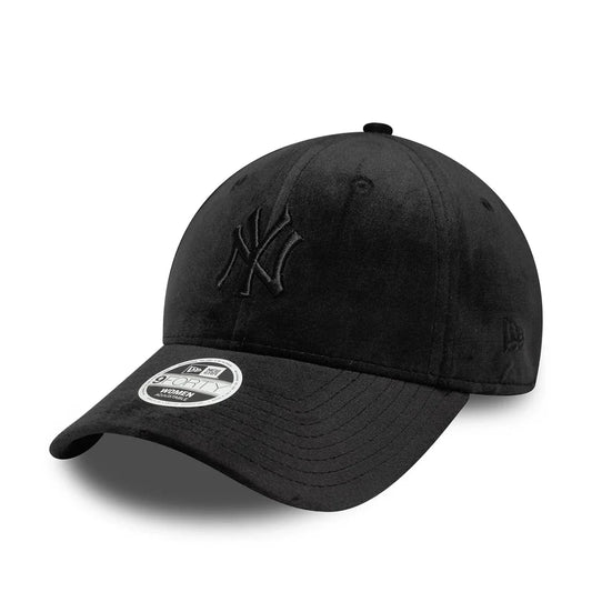 New Era 9FORTY New York Yankees MLB Velluto Nero Donna - 60758956