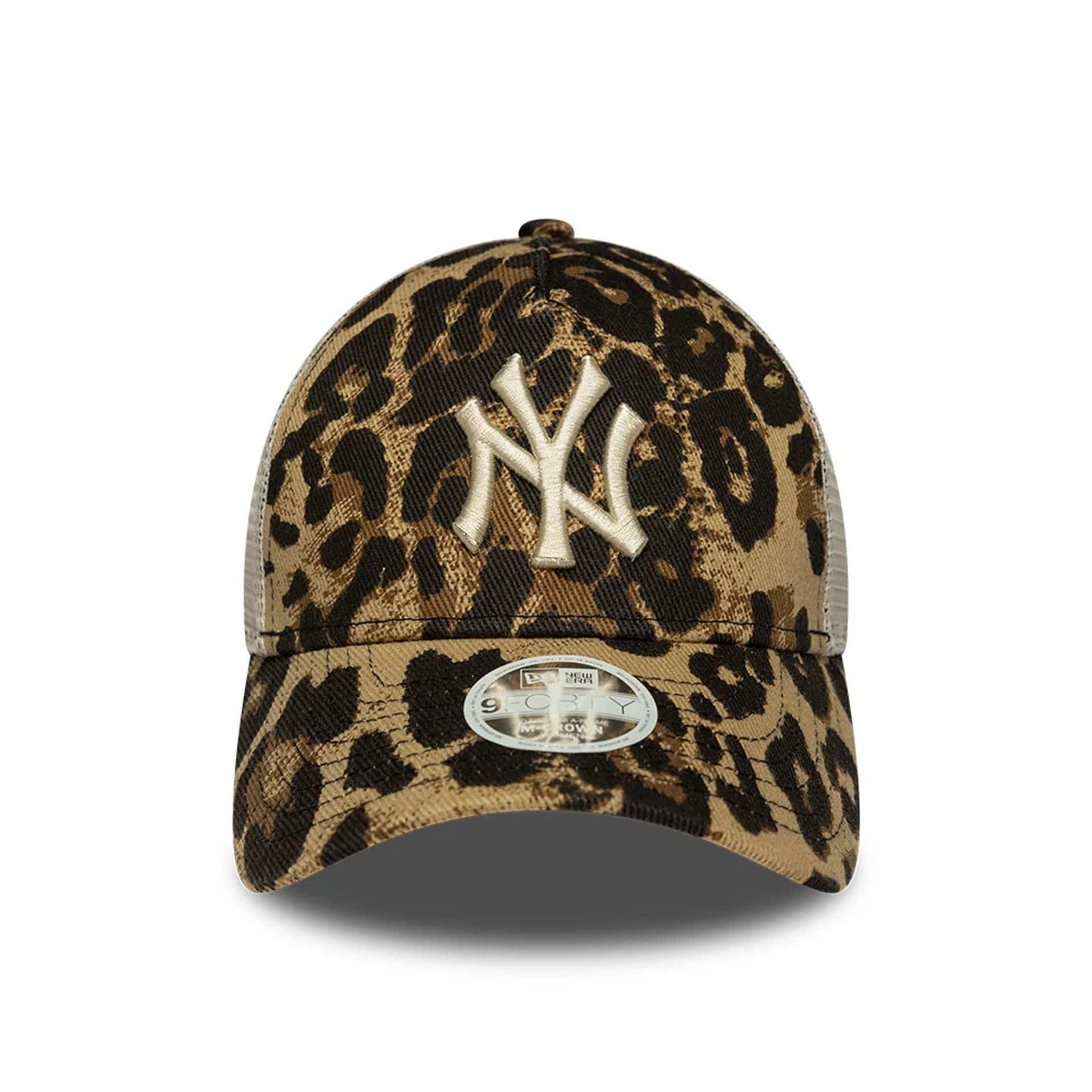 New Era 9FORTY M-Crown A-Frame Trucker Yankees MLB Leopard Wmns - 60856311
