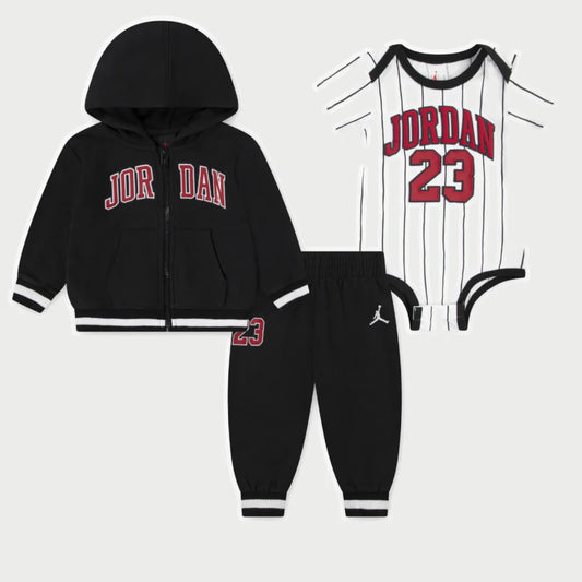 Nike Baby 23 Jersey 3-Piece Full-Zip Hoodie Set - 65F182-023