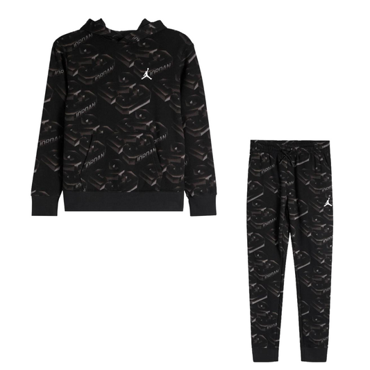 Nike Jordan Fade Away Printed Kids Hoodie Tracksuit - 95D54895D549-023