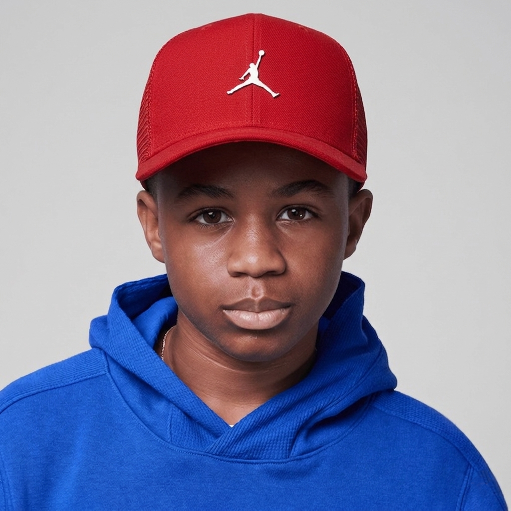 Nike Jordan Big Kids' Metal Jumpman Trucker Hat - 9A0928-R78