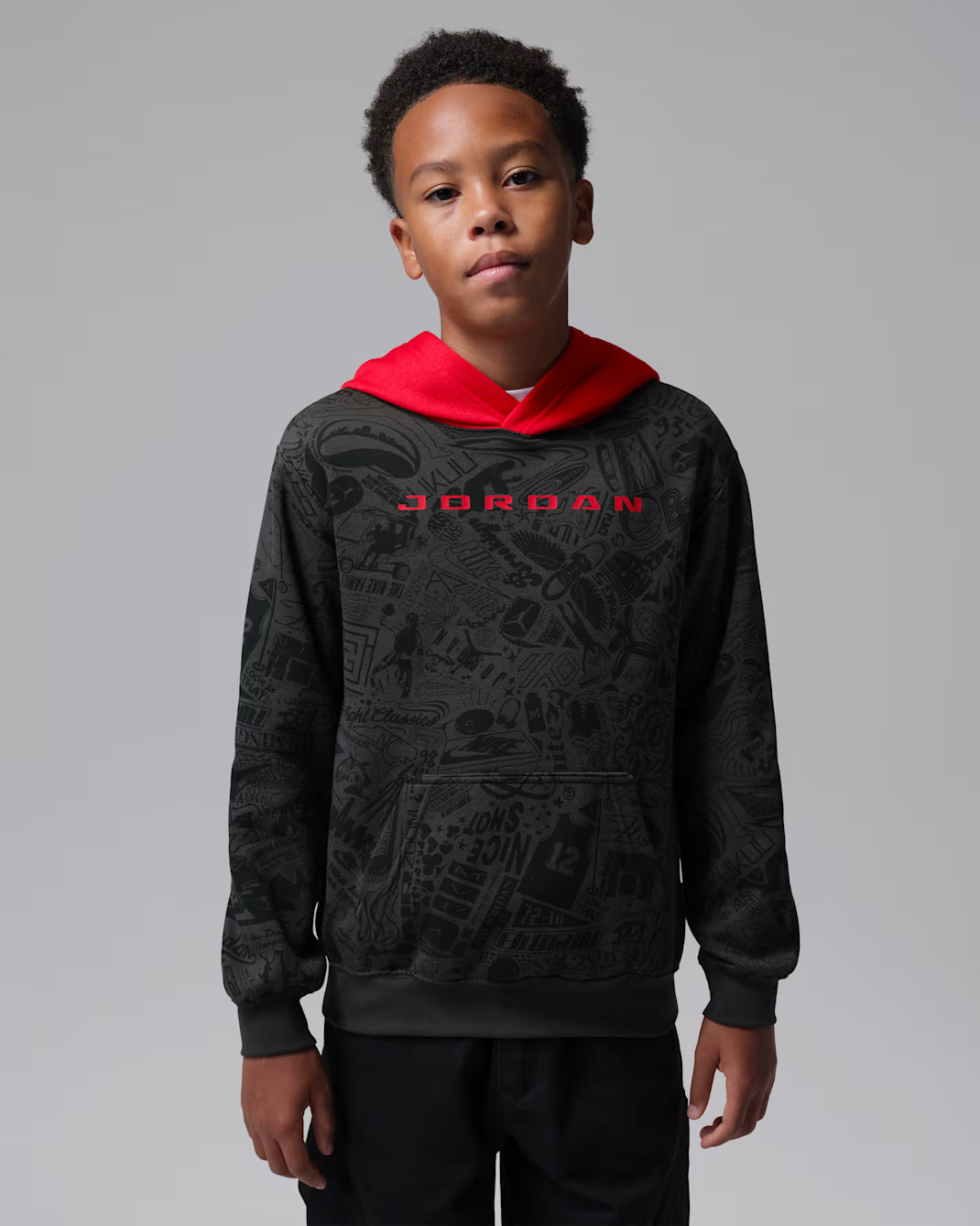 Nike Jordan Big Kid's Brooklyn Printed Fleece - 95G185-G9Q