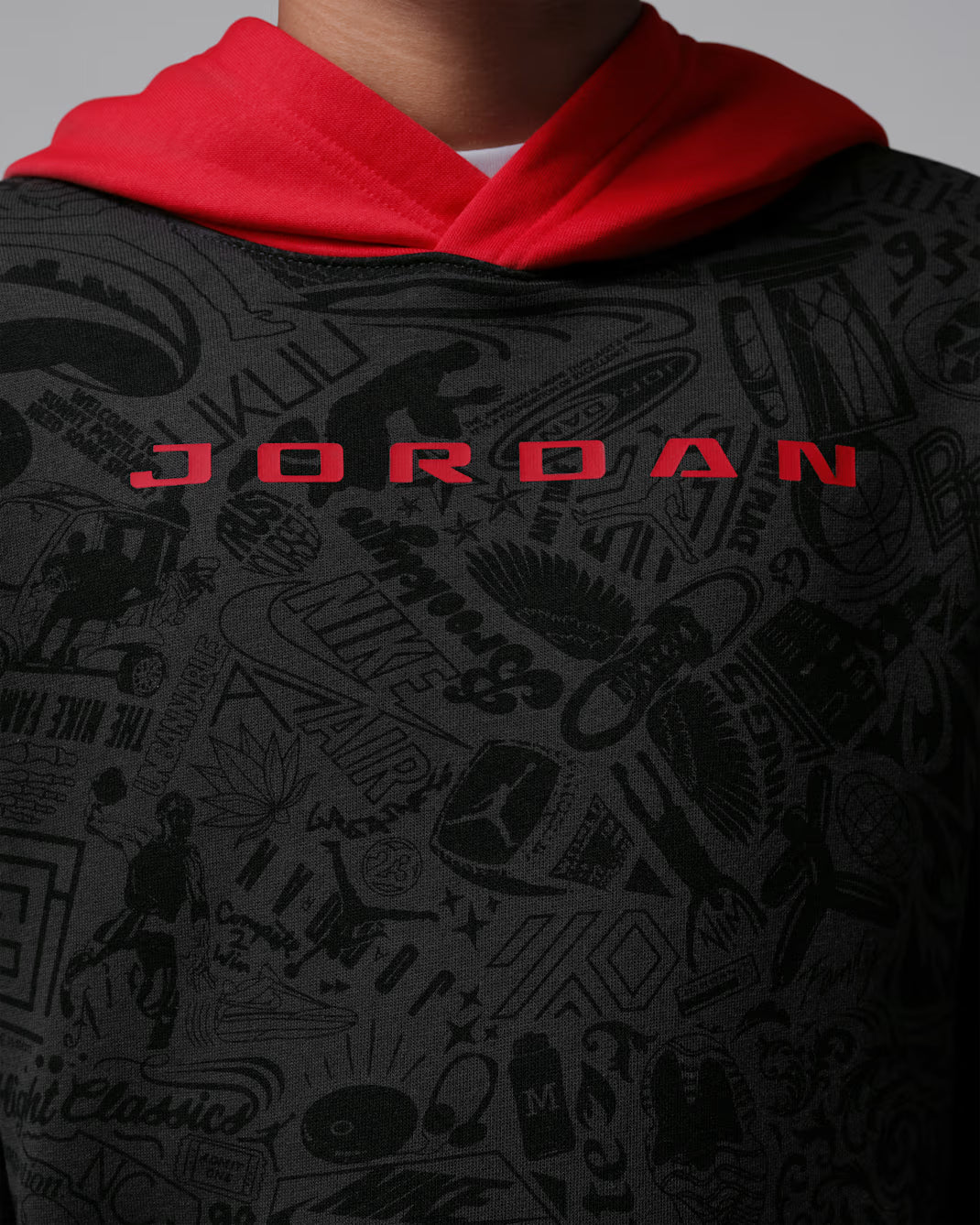 Nike Jordan Big Kid's Brooklyn Printed Fleece - 95G185-G9Q