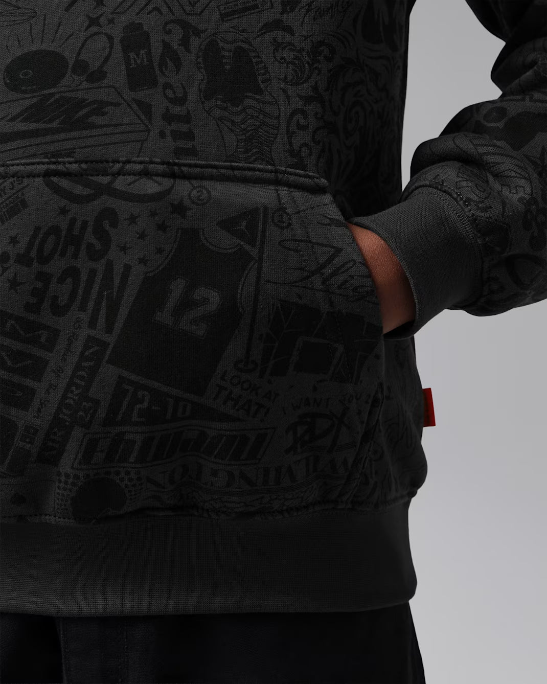 Nike Jordan Big Kid's Brooklyn Printed Fleece - 95G185-G9Q