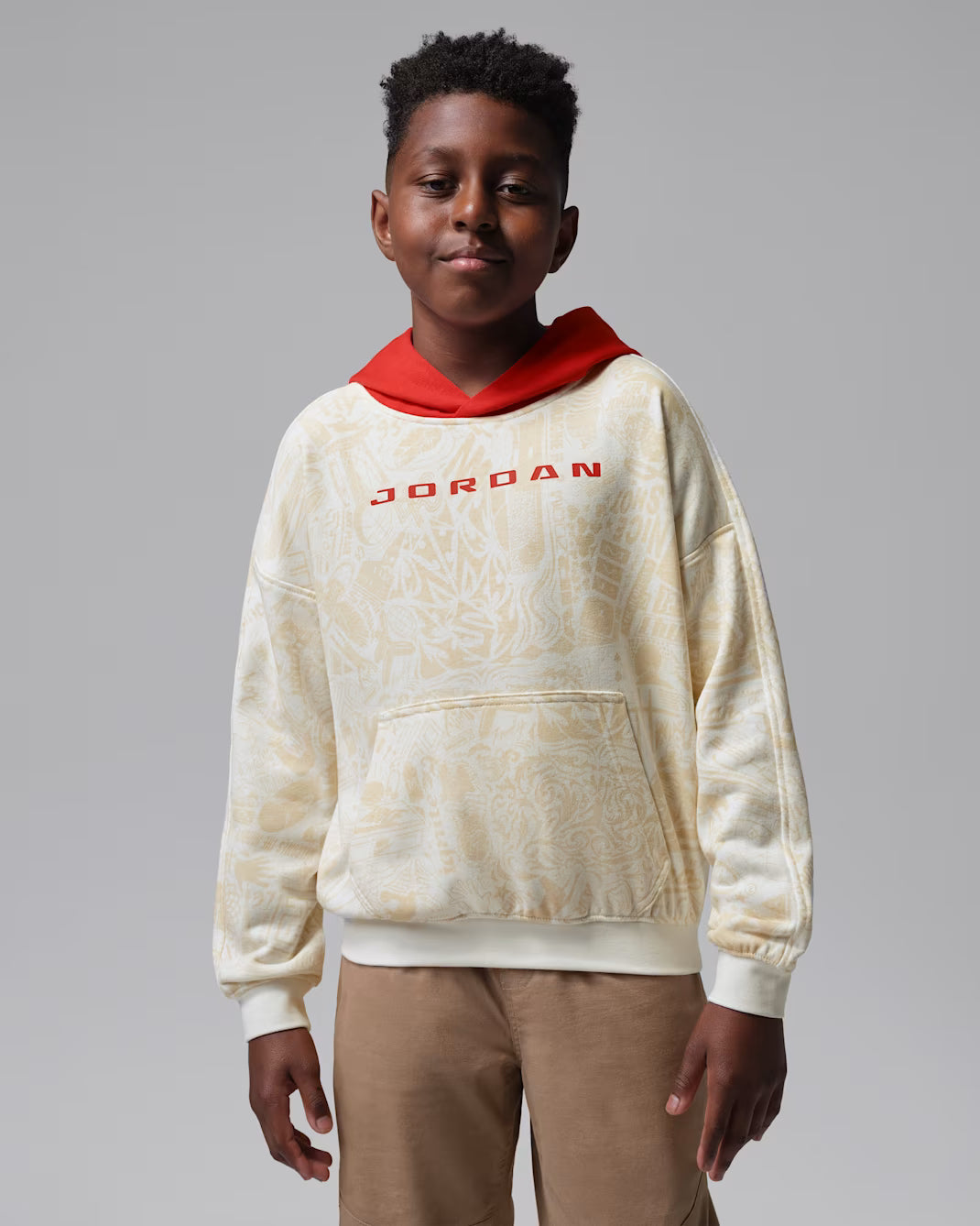 Nike Jordan Big Kid's Brooklyn Printed Fleece - 95G185-782