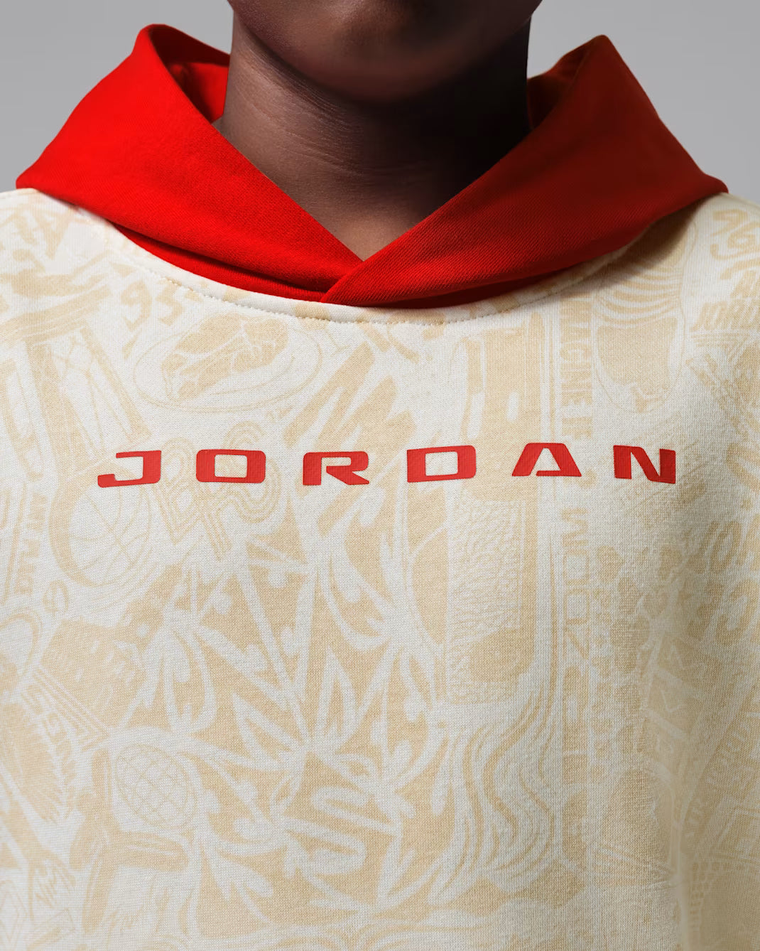 Nike Jordan Big Kid's Brooklyn Printed Fleece - 95G185-782
