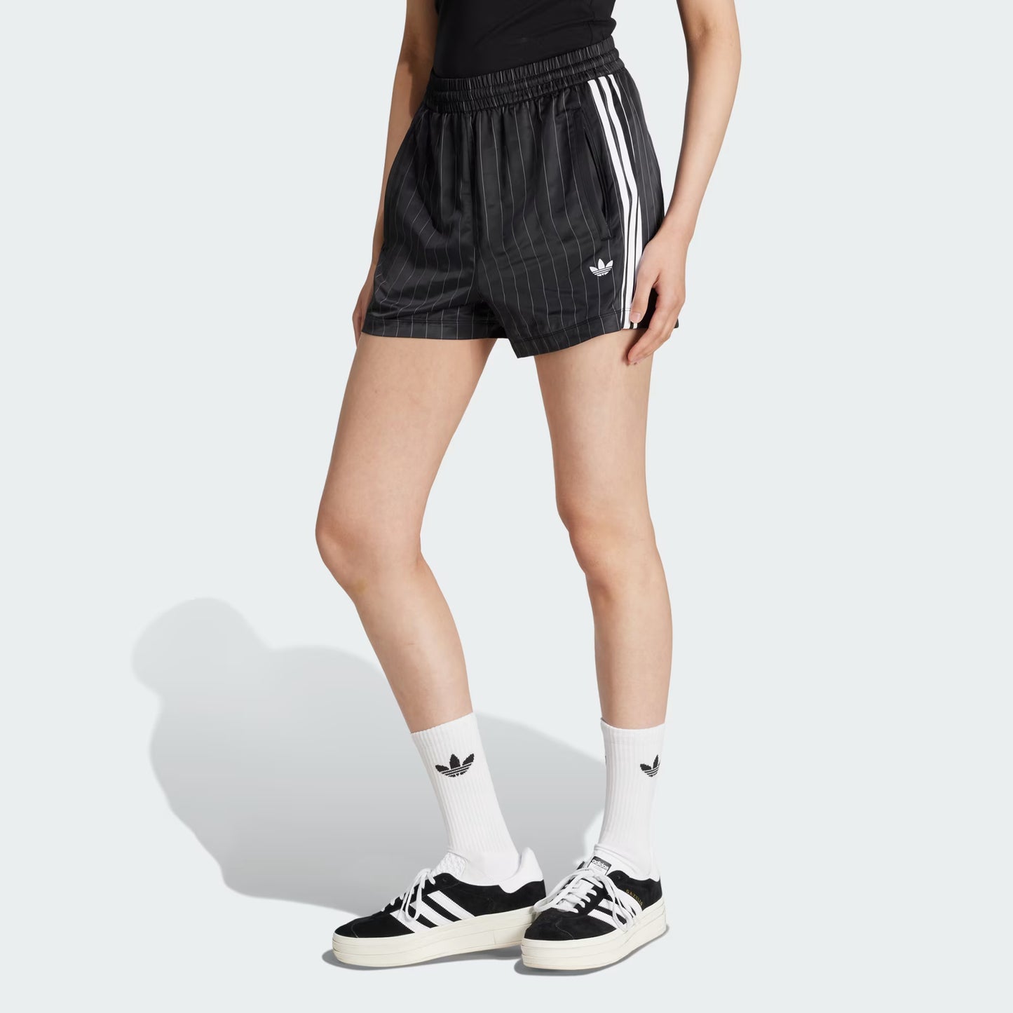 Adidas Originals Pin-stripes Satin Shorts - KY2283
