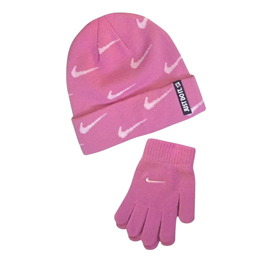 Nike Swoosh Repeat Beanie and Gloves set - 9A2988-ACG