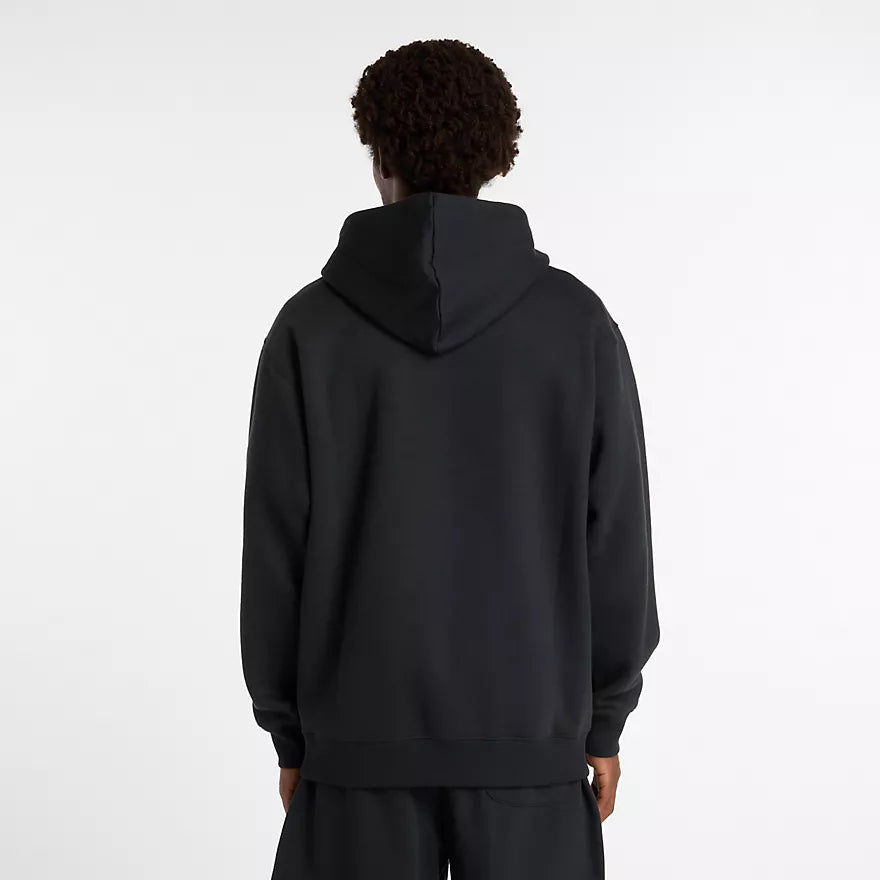 New Balance Linear Graphic Fleece Hoodie - MT53528BK