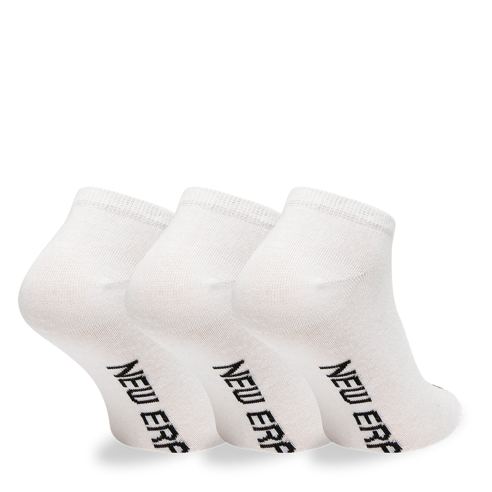 New Era Flag 3 Pack Sneaker White Socks - 13113638